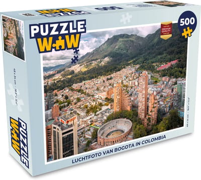 Puzzel Luchtfoto van Bogota in Colombia - Legpuzzel - Puzzel 500 stukjes