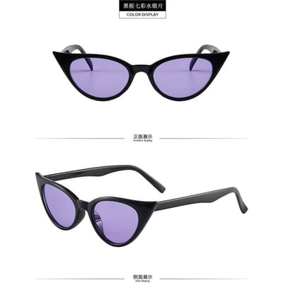 Vintage Kattenoog Zonnebril Dames Luxe Designer Verloop Zonnebril Mode Vrouwelijke Oculos Zwart Retro Stijl