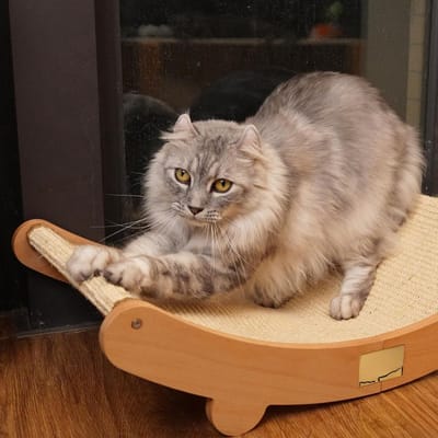 TIM® Krabton - Krabpaal - Krabton voor Katten- Beige - ‎60 cm x 35 cm x 15cm