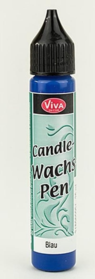 Waspen BLAUW (waxpen om kaarsen te decoreren)-versieren-kaarsen-kleuren-schilderen-creatief-hobby-DIY-creative hobby