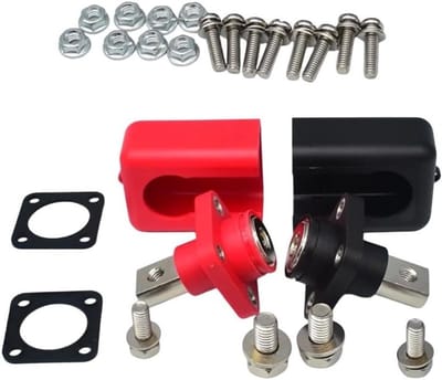 Batterij Terminal Set - Batterij Connectoren - Energie Opslag - Volledig Koper - 200A - Rood en Zwart