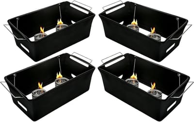 Vuurkorf Windscherm - Winddicht Zwaar - Buffet Beschermen - Brandwerend Materiaal - 30x24.7x20cm - Enkel Attribuut