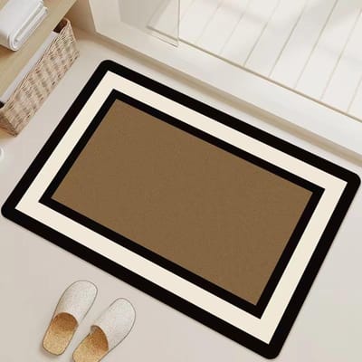 Britse Stijl Zwart-Wit Ruit Badkamer Antislip Mat Absorberend Sneldrogend Voetmat Toilet Vuil Goed Onderhoud van Diatomeeënaarde Mat 40 * 60cm