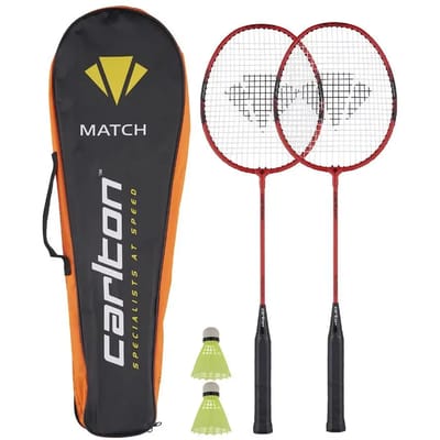 Badmintonracketset voor 2 spelers Carlton Match G3 Hd