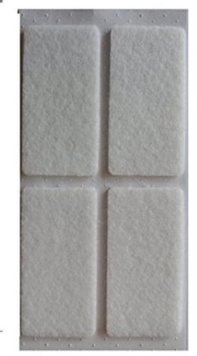 Viltglijders - Meubelglijders Beschermers - Krassen Voorkomen - Extra Dik Vilt - 25 mm x 50 mm - Wit