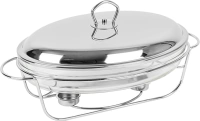 Warmhoudbak - Buffet warmer - Warm serveren - Vaatwasserbestendige schaal - 3L - Zilverkleurig
