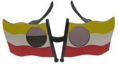 Vlagbril rood/wit/geel