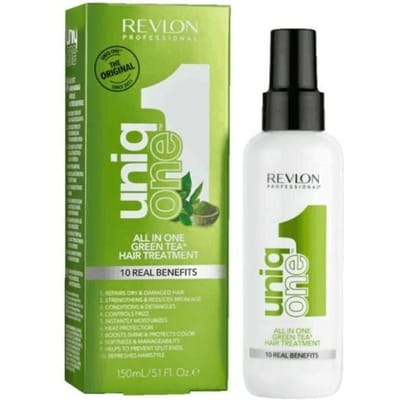 Traitement capillaire tout-en-un - Revlon - Uniq One Green Tea - 150 ml - Tous types de cheveux