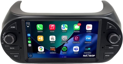 Geschikt voor Fiat Fiorini (2008 t/m 2019) | 7 inch Android 15.0 CarPlay autoradio | Draadloos CarPlay & Android Auto | 2GB RAM + 32GB | Mic, Camera (AHD) & DAB+ | Bluetooth & WiFi | NAVIBOP NB-1320 | Bouwjaar 2008 t/m 2019