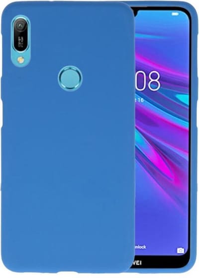 Hoesje Geschikt voor de Huawei Y6 (Prime) 2019 - Backcover Color Telefoonhoesje - Navy