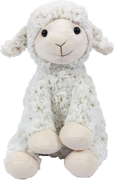 Pia Toys Knuffeldier Schaap/lammetje - zacht pluche - premium knuffels - wit - 33 cm - zittend