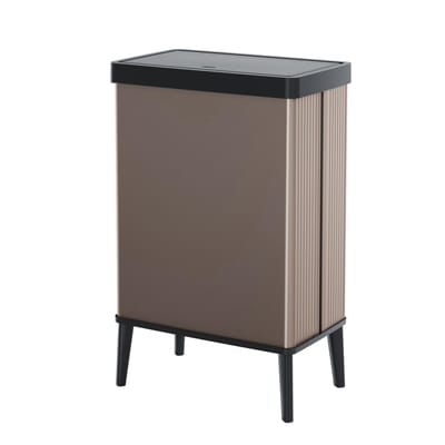 Curver Verto High - Afvalemmer 54 L - Rosé - 44 x 27 x 69 cm - Premium opbergoplossing, duurzaam kunststof, moderne woonorganisatie