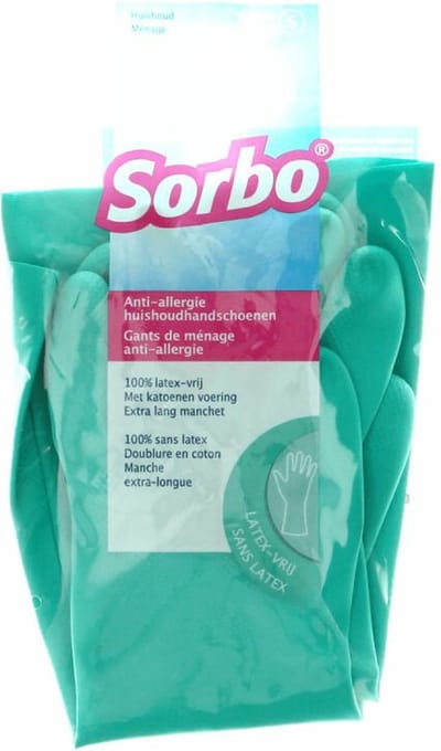 Sorbo Huishoudhandschoenen Latex Vrij S 1 paar