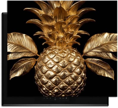 KitchenArt - Pine Luxe - Inductie Beschermer - 52x35 cm - Kookplaat Beschermer - Luxe Afdekplaat Inductieplaat - Anti-slip & Oprolbaar - Beschermmat Inductiekookplaat