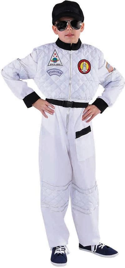 Magic Design Kostuum Astronaut Jongens Polyester Wit Maat 128