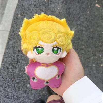 Jojo'S Bizarre Adventure Giorno Giovanna Pluche Pop 10cm Hanger Giogio Knuffel Fan Cadeau Rugzak Anime Pluche Pop 10cm
