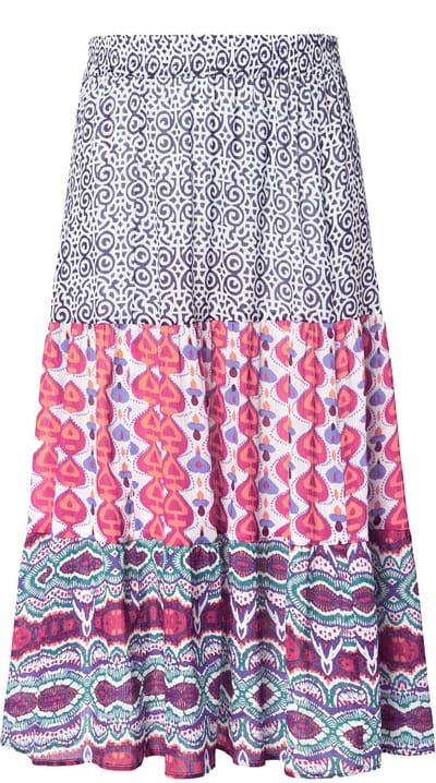 Ulla Popken - Dames - Rok - Aubergine - Maat 42+