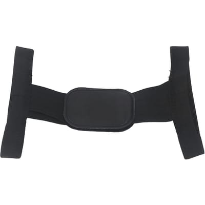 Zwarte ruggengraatcorrectieband, maat L, voor heren en dames, ademende corrector, houdingscorrectie voor bochel black