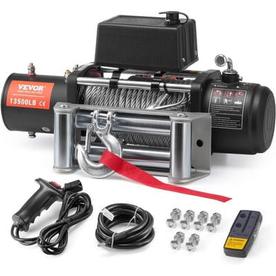 Treuil Électrique pour Camion 13 500 lb Câble en Acier IP65 Étanche Télécommande