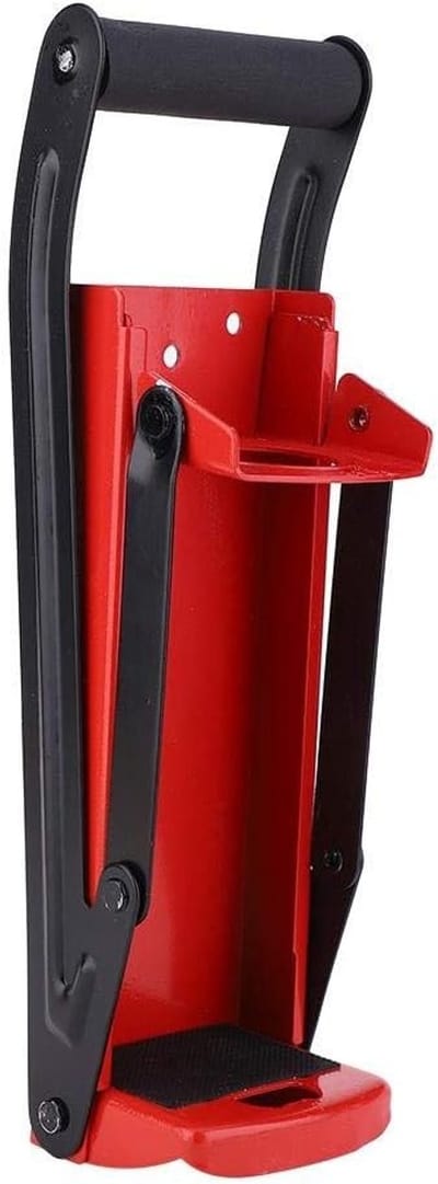Robuuste Recycling Tool met Opener voor Plastic Flessen - 32,5 x 9 x 8 cm, Handvat van Rubber en Staal, Duurzaam en Efficiënt