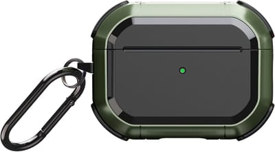 Robuuste Beschermhoes met Karabijnhaak voor AirPods Pro (1e Generatie 2019) - Anti-slip en Oplaadbaar