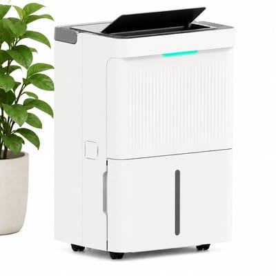 ECTEATOY® Luchtontvochtiger met 35L per dag - 5.5L Waterreservoir - LED-display - timer, Kinderbeveiliging - Was-droog functie - Wit