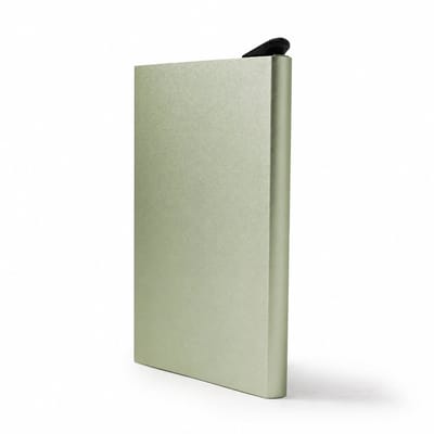 Eurocatch Creditcardhouder RFID - Aluminium Kaarthouder voor 5 Pasjes - Uitschuifbaar - Unisex - Groen