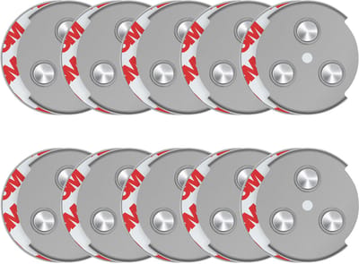 SAVS RMAX-45 magnetische montageset voor rookmelders - 45 mm - 10 stuks - Rookmelder bevestiging magneet - Magneetbevestiging - Montagekit