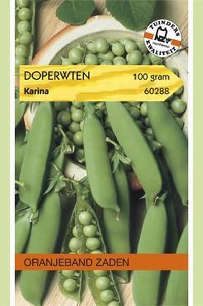Oranjeband zaden Doperwten Karina, 100g