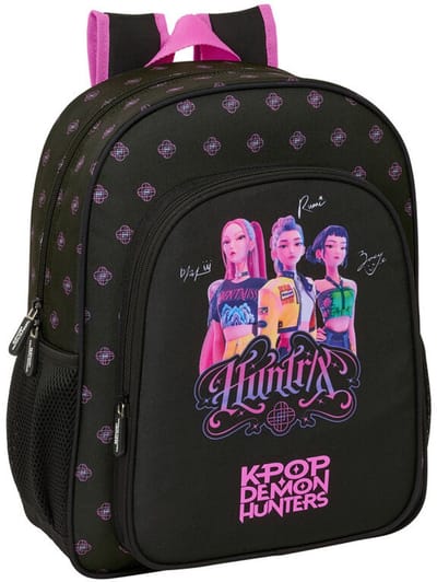 KPop Rugzak Demon Hunters Negra - 38 x 32 x 12 cm - Polyester