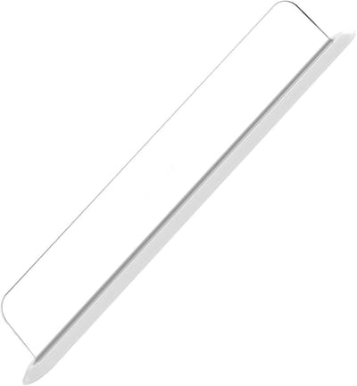 Spoelbak Spatscherm - Aanrecht Beschermer - Spatvrij Werken - Sterke Zuignap - 40 cm Lengte - Wit