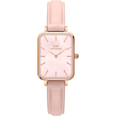 Daniel Wellington DW Watch Quadro Pressed Rouge 20x26mm MIC Rose Gold