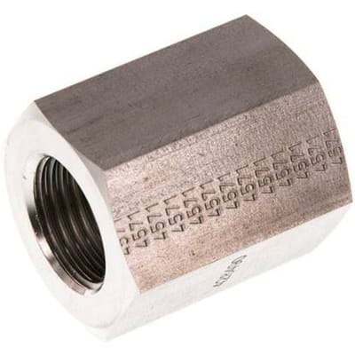 G 1/2'' x G 3/4'' RVS Sok 200 Bar - Hydrauliek - FL2S-F-ST-012G-034G