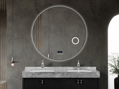 Mawialux LED Badkamerspiegel - Bluetooth - Livia - 120cm - mat zwart