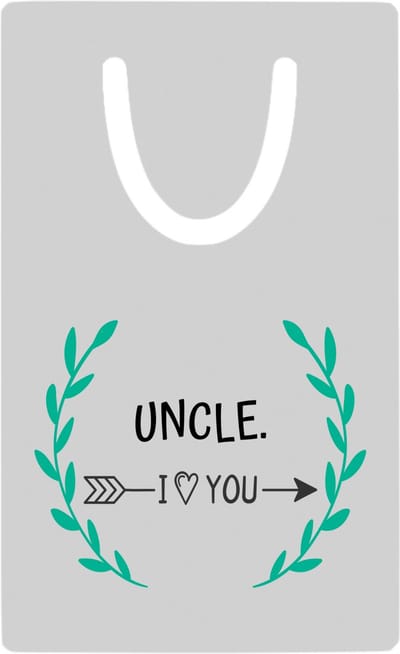 Hacebo® - uncle I love you metalen boekenlegger - Oom - de liefste oom - verjaardag - cadeautje voor oom - oom artikelen - kado - geschenk Bladwijzer boekenleggers - 7.6 cm x 5cm