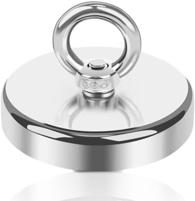 PromoHome Sterke Oogmagneet 75mm - Extra Krachtige Magneethaak voor Multifunctioneel Gebruik