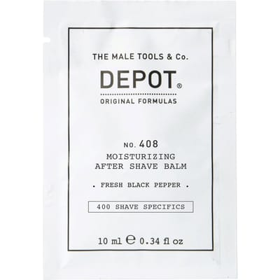 Depot, 400 Scheer Specifieke Items Nee. 408, Verse Zwarte Peper, Hydraterend, Aftershave Balsem, 10 ml