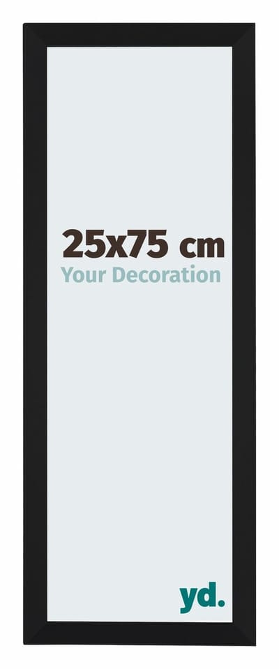 Your Decoration - Fotolijst 25x75 cm - MDF - Zwart Mat - Catania