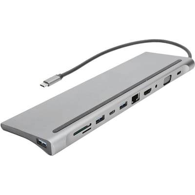 11 In 1 Hub Type‑C Uitbreidingsdock USB3.1 naar HDMI Kaartlezer Multifunctionele Adapter
