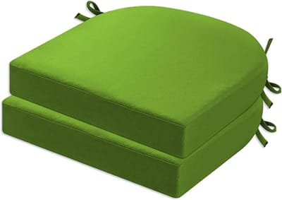 Tuinstoelkussens Set - Zitkussens Buiten - Buiten Ontspannen - Waterbestendig Polyester - 40 x 40 cm - Salie