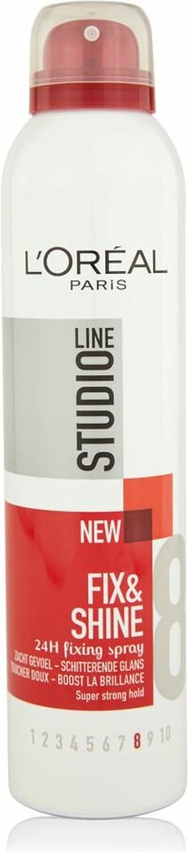 6x L'Oréal Studio Line Fix & Shine 24H Super Strong Haarspray 250 ml