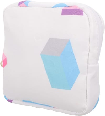 Maandverband Organisator - Opbergtasje - Persoonlijke Hygiëne - Compact Ontwerp - 12x12x5 cm - Blauw