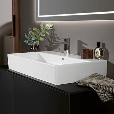 Villeroy & Boch Memento 2.0 washbasin 80 cm with 1 tap hole, with overflow 4A228G01