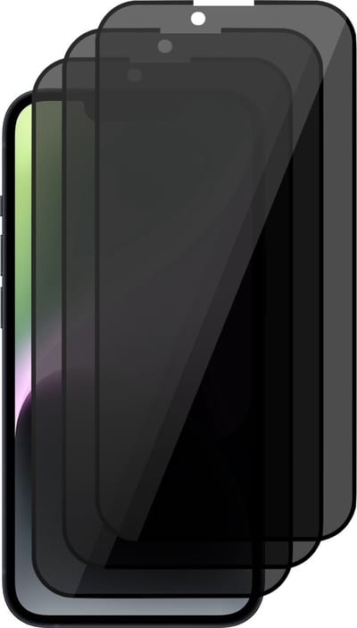 Privacy Screenprotector geschikt voor iPhone 14 - Volledig Dekkende Gehard Glas Tempered Glass - 3 Stuks