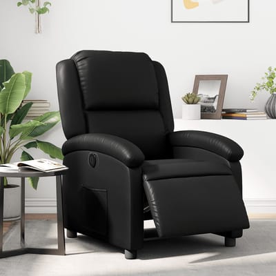 vidaXL - Fauteuil - elektrisch - verstelbaar - kunstleer - zwart
