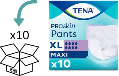 10 pakken TENA Pants Maxi XL - 100 broekjes TENA ProSkin Pants Maxi extra large