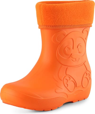 Ladeheid Kinder Regenlaarzen - Thermo Rubberlaarzen Vederlicht - EVA - LA-CA-PandaWinter - Oranje (151c) - 24/25