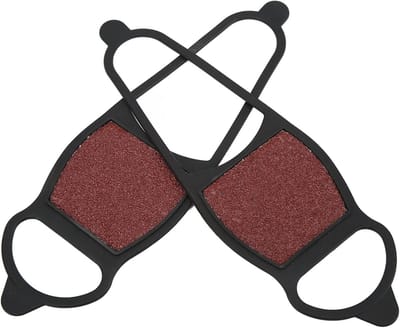1 Paar Grof Zand Schoenovertrekken, Grof Zand Winter Antislip Ijs Sneeuwschoenen Grip Schoenplaatjes Stijgijzers Overtrekken