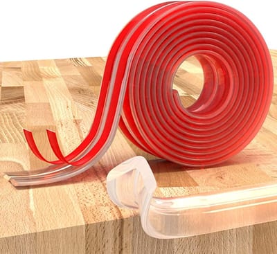 Siliconen Hoekbeschermers voor Kinderen - Transparante Tafelrandbescherming, Veiligheid voor Baby's en Meubels, Ideaal voor Tafels, Kasten en Lades (2cmx3M)