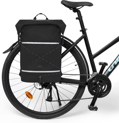 Waterdichte Fietstas 34L - 3-in-1 Drybag, Rugzak en Bagagedragertas